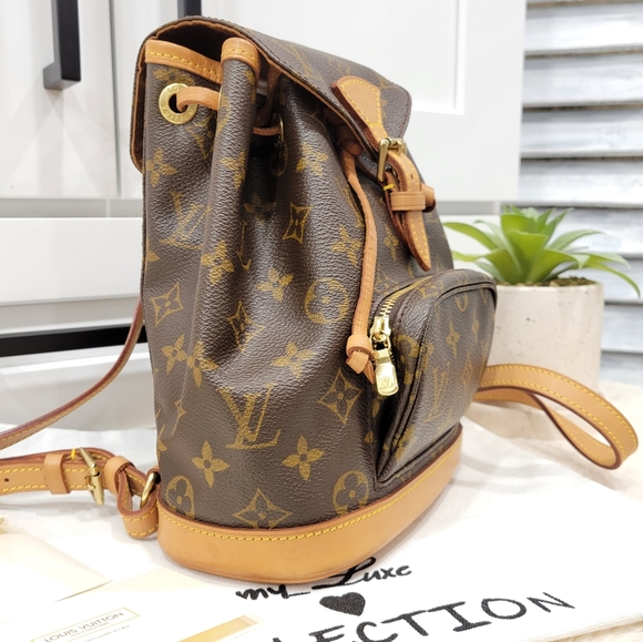 💕DISCONTINUED Very Rare Backpack LOUIS VUITTON Montsouris MINI Monogram - Picture 3 of 16